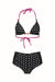 Maillot de Bain Menstruel DAISY - Bikini Shorty Réversible Pois Noir