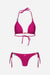 Ensemble maillot de bain menstruel réversible à perles Lily Flowher — bikini échancré anti-fuites coloré