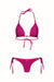 Maillot de Bain Menstruel LILY - Bikini Échancré Réversible Perlé Berry